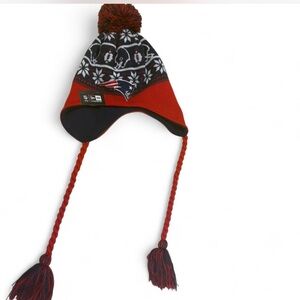 New Era Kids Red and‎ Black Knit Hat